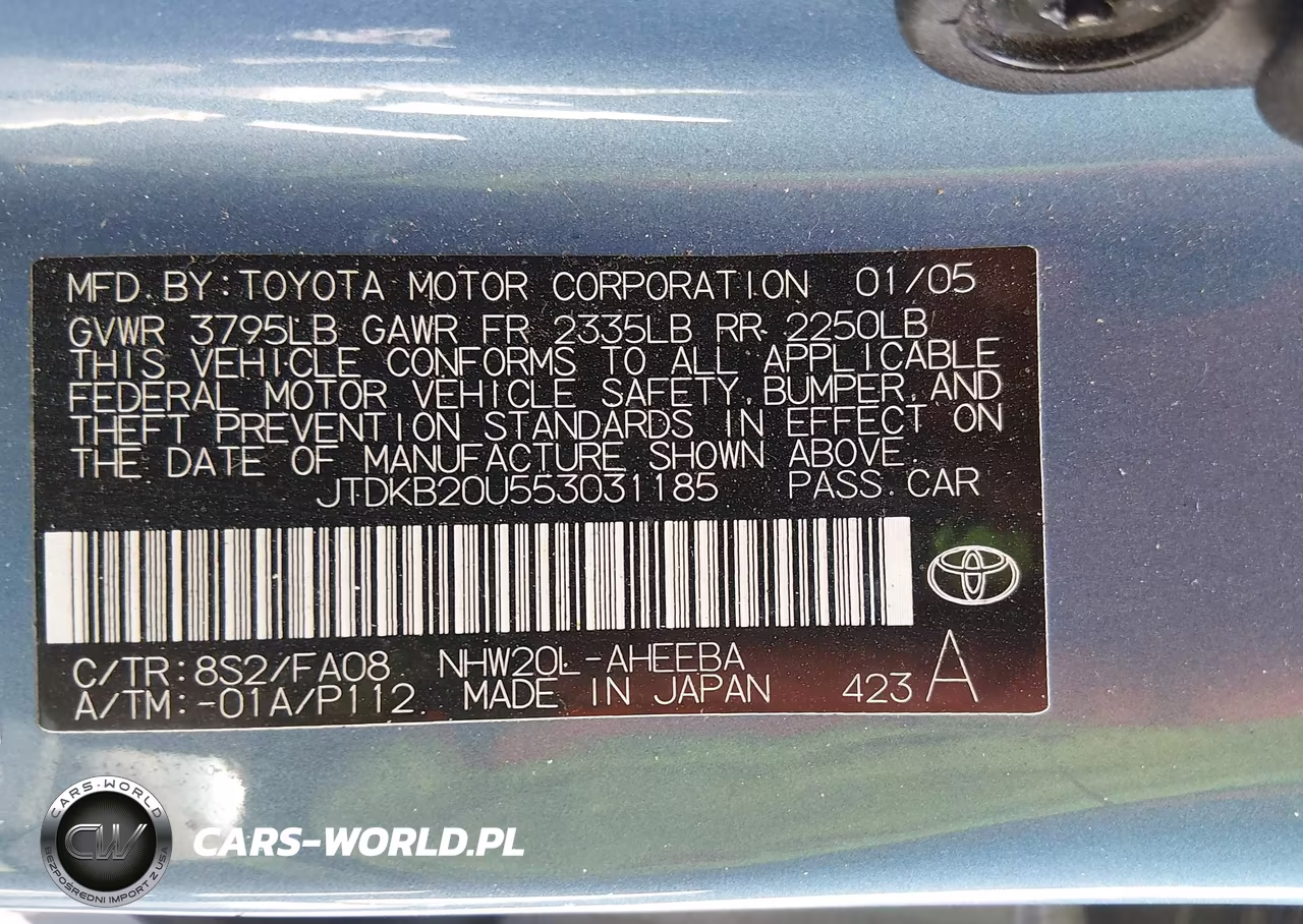 2005 Toyota Prius VIN:JTDKB20U553031185 - 9
