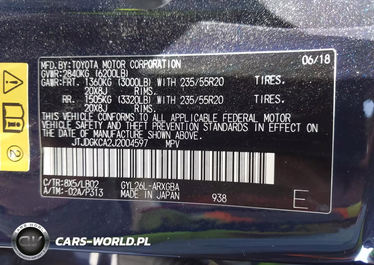 2018 Lexus Rx 450Hl Base VIN:JTJDGKCA2J2004597 - 9