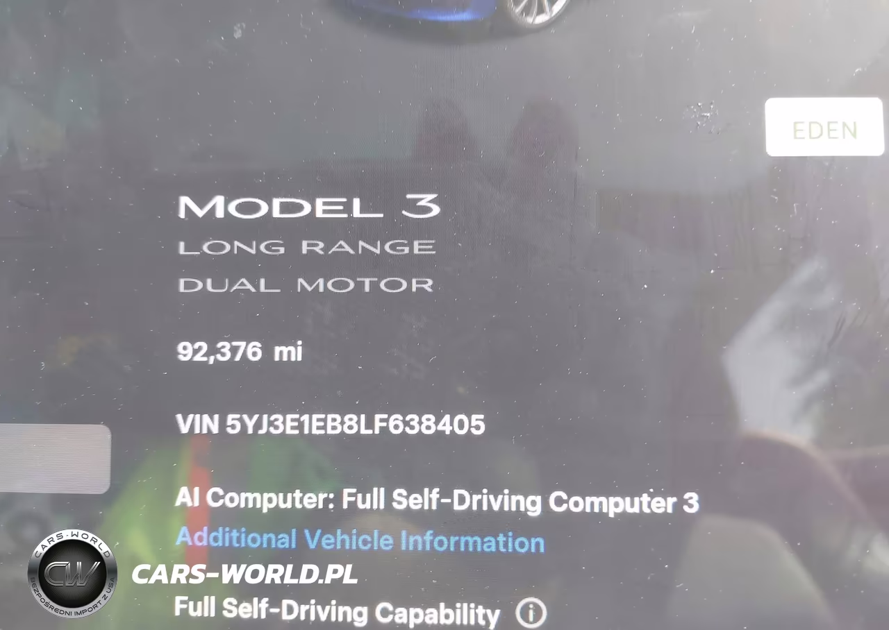 2020 Tesla Model 3 Long Range Dual Motor All-Wheel Drive VIN:5YJ3E1EB8LF638405 - 7