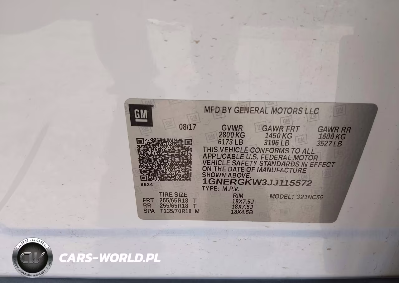 2018 Chevrolet Traverse 1Lt VIN:1GNERGKW3JJ115572 - 9