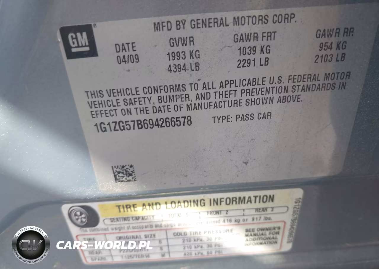 2009 Chevrolet Malibu Ls VIN:1G1ZG57B694266578 - 9