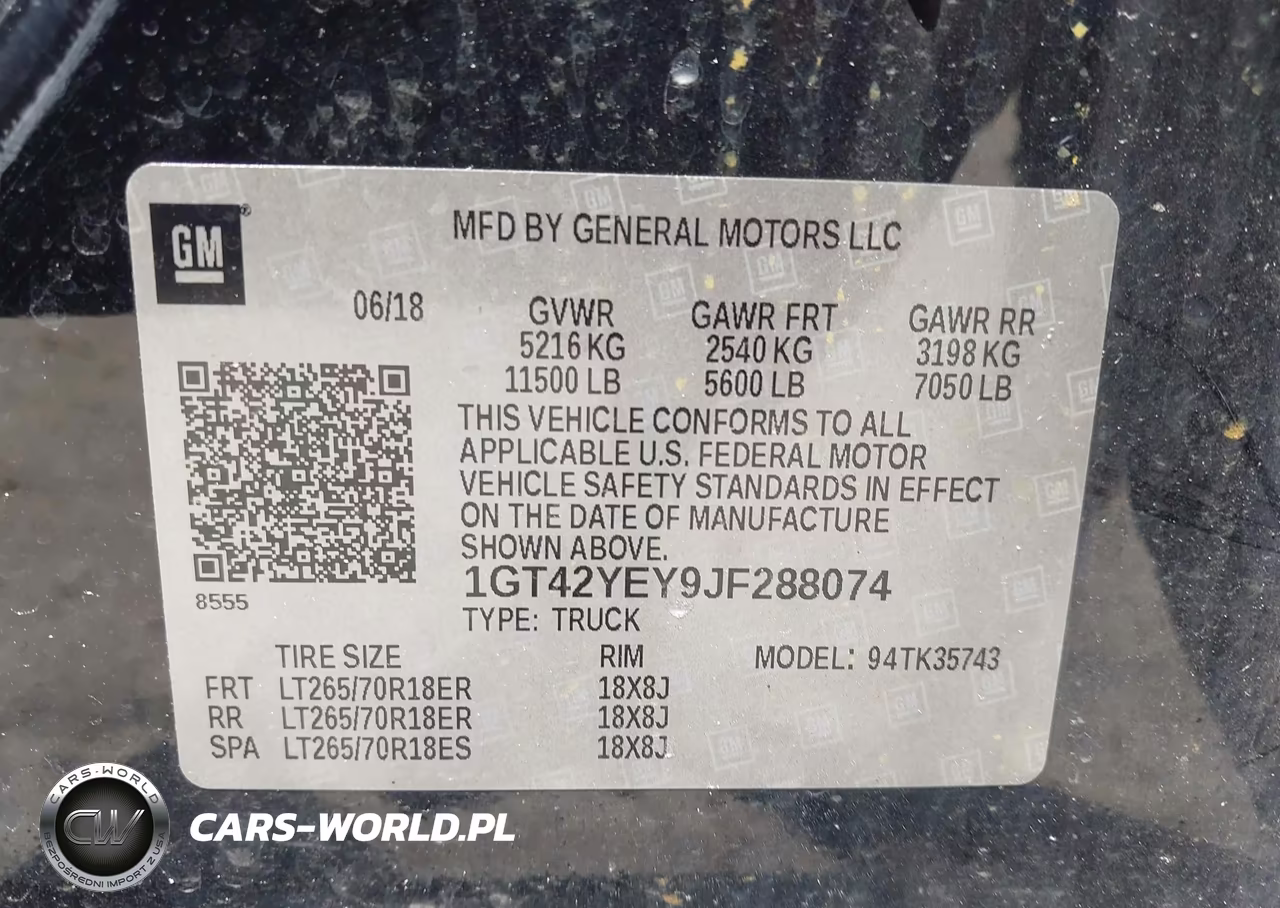 2018 GMC Sierra 3500Hd Denali VIN:1GT42YEY9JF288074 - 9
