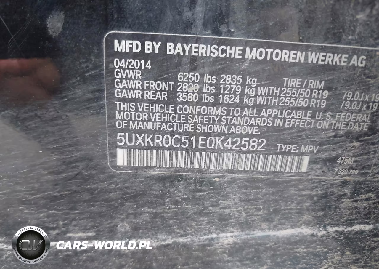 2014 BMW X5 xDrive35I VIN:5UXKR0C51E0K42582 - 9