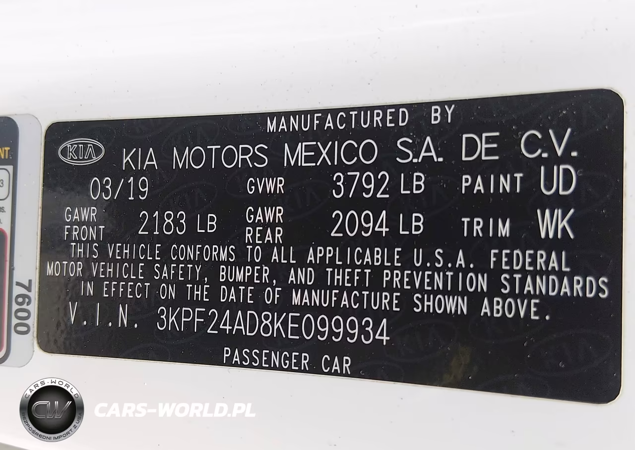 2019 Kia Forte Fe VIN:3KPF24AD8KE099934 - 9