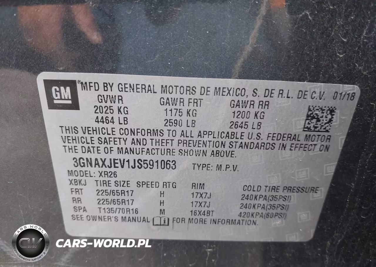 2018 Chevrolet Equinox Lt VIN:3GNAXJEV1JS591063 - 9