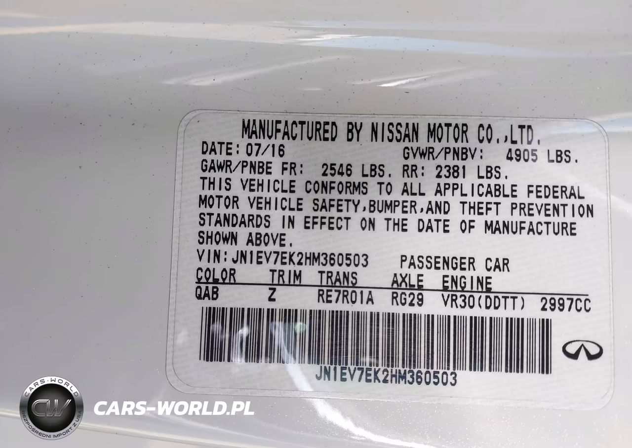 2017 Infiniti Q60 3.0T Premium VIN:JN1EV7EK2HM360503 - 9