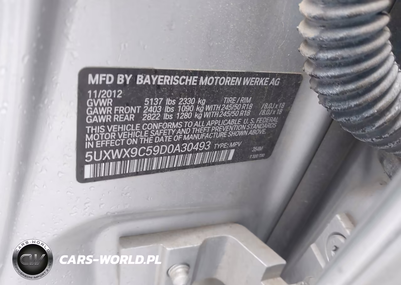 2013 BMW X3 xDrive28I VIN:5UXWX9C59D0A30493 - 9