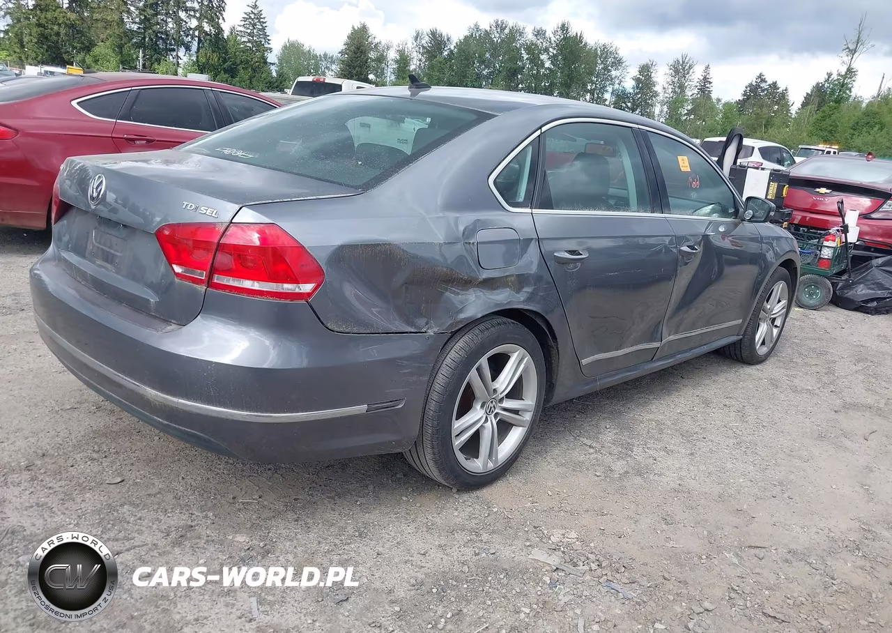 2014 Volkswagen Passat 2.0L Tdi Sel Premium VIN:1VWCN7A35EC100100 - 4