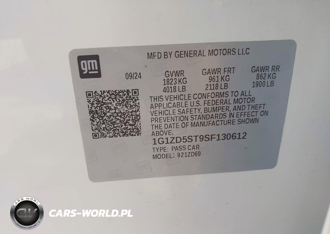 2025 Chevrolet Malibu Fwd 1Lt VIN:1G1ZD5ST9SF130612 - 9