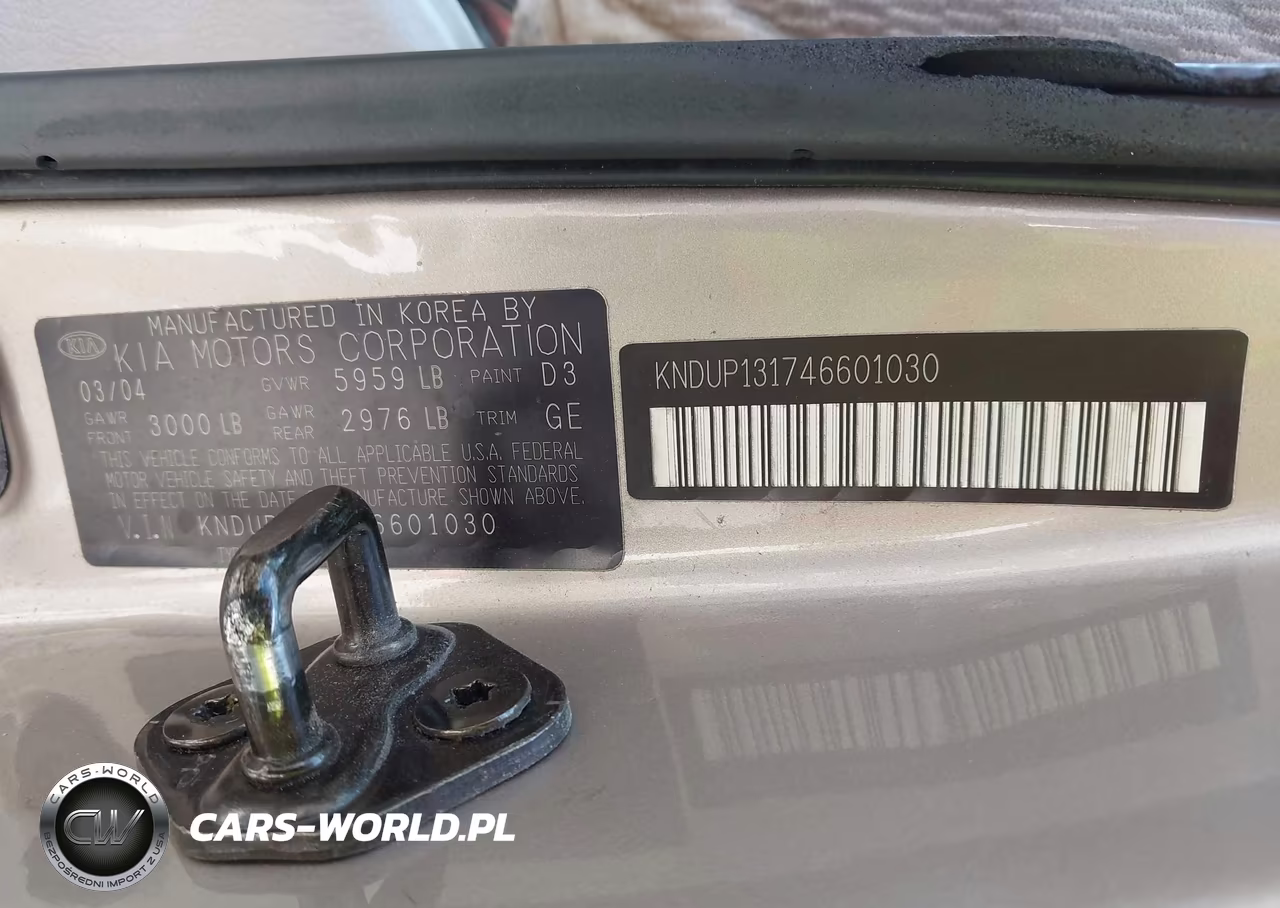 2004 Kia Sedona Ex-Lx VIN:KNDUP131746601030 - 9