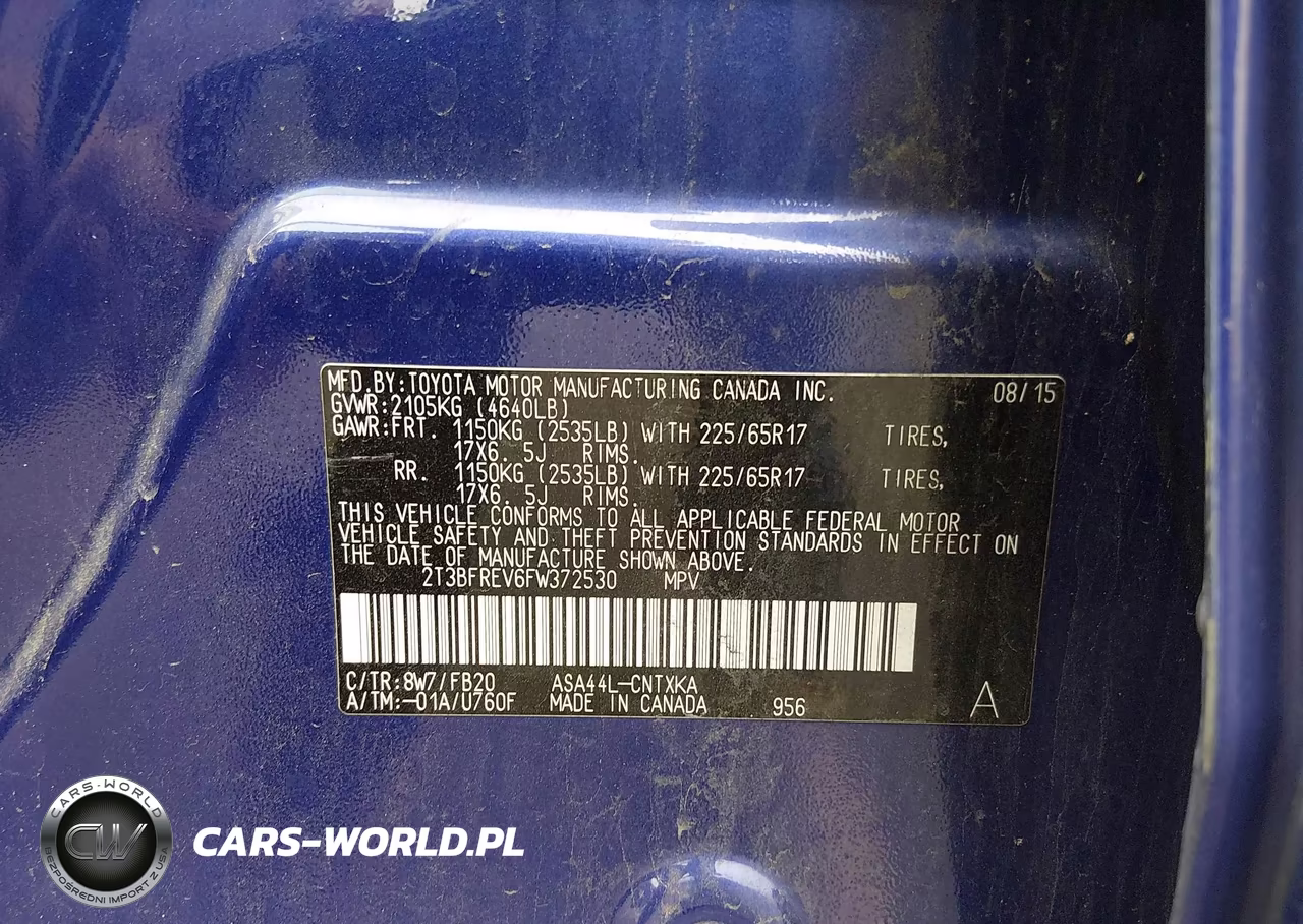 2015 Toyota Rav4 Le VIN:2T3BFREV6FW372530 - 9