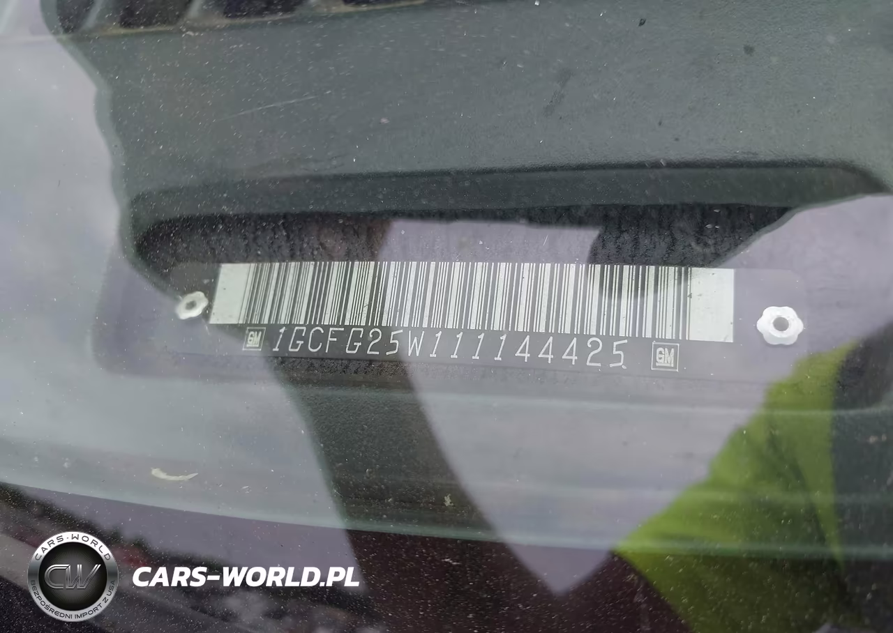 2001 Chevrolet Express VIN:1GCFG25W111144425 - 9