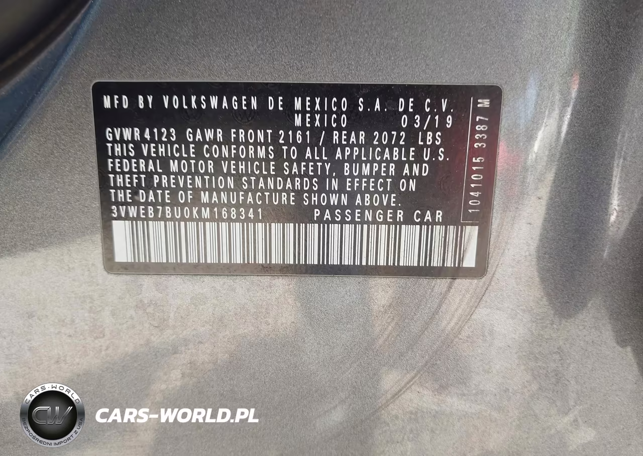 2019 Volkswagen Jetta 1.4T Sel VIN:3VWEB7BU0KM168341 - 9