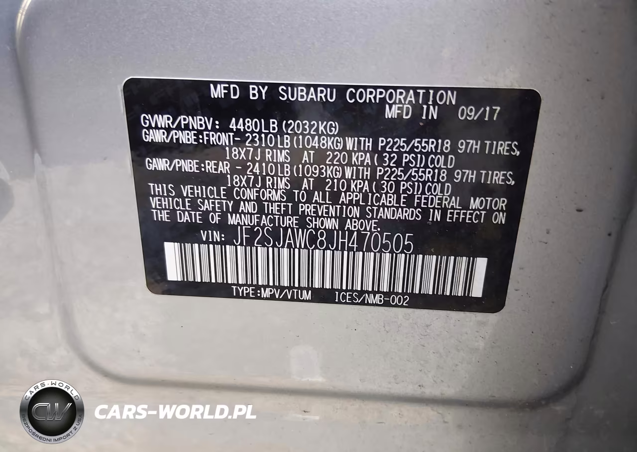 2018 Subaru Forester 2.5I Touring VIN:JF2SJAWC8JH470505 - 9