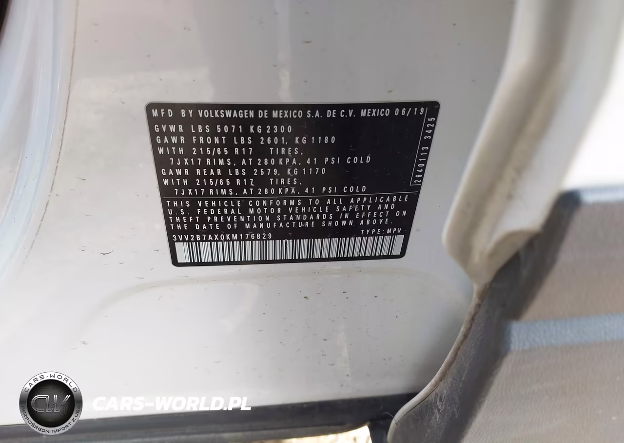 2019 Volkswagen Tiguan 2.0T Se-2.0T Sel-2.0T Sel R-Line-2.0T Sel R-Line Black VIN:3VV2B7AX0KM176829 - 9