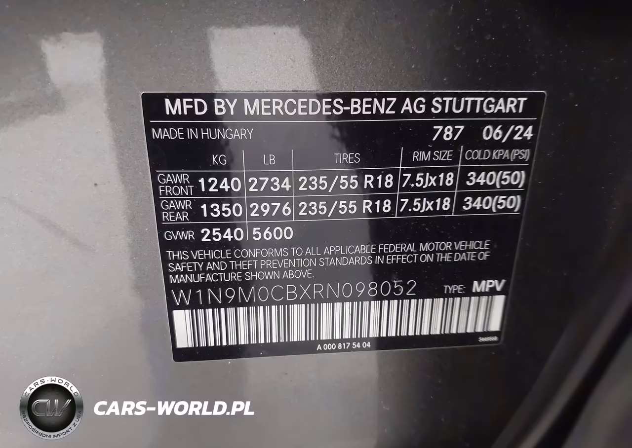 2024 Mercedes-Benz Eqb 250 Suv VIN:W1N9M0CBXRN098052 - 9