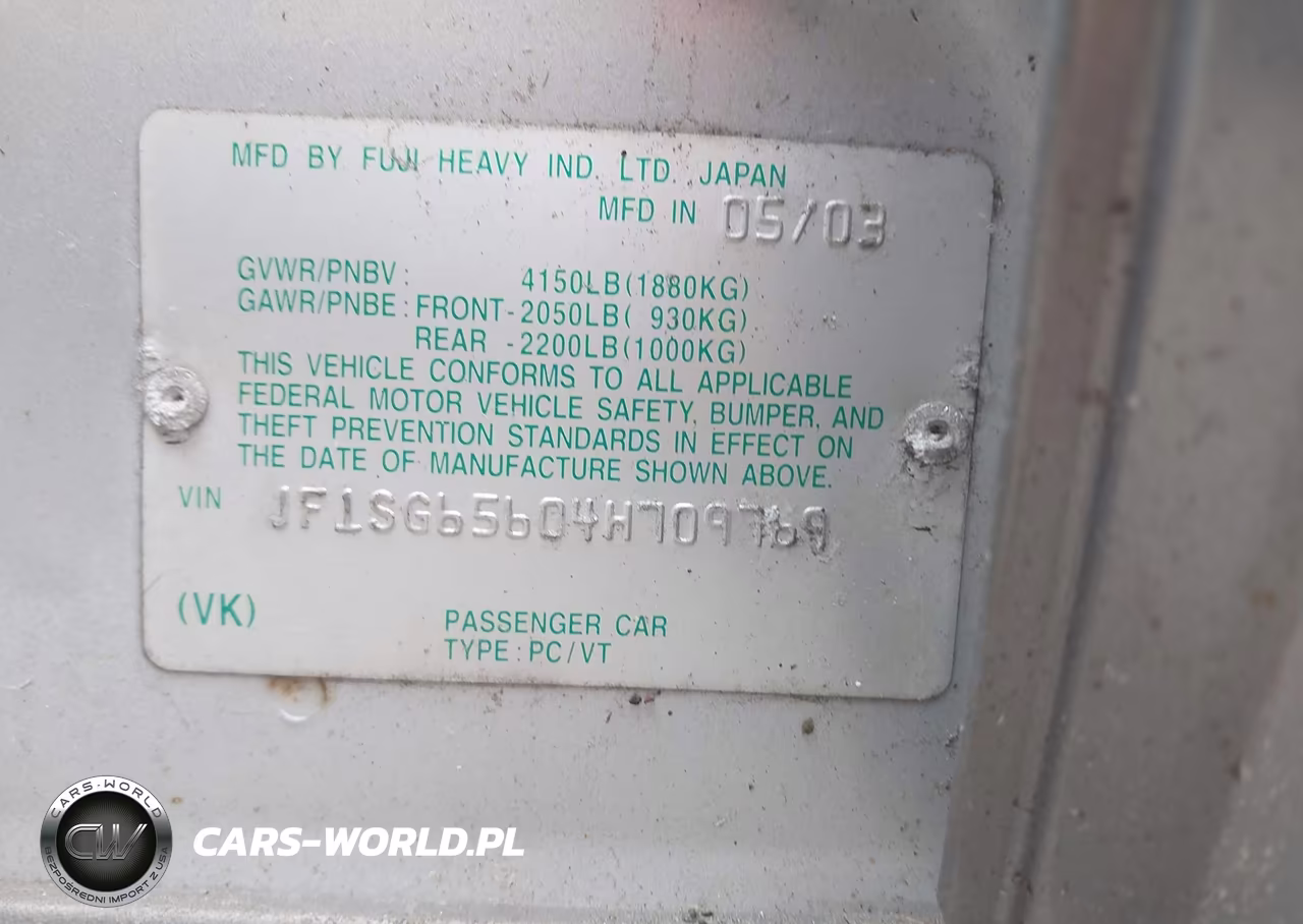 2004 Subaru Forester 2.5Xs VIN:JF1SG65604H709769 - 9