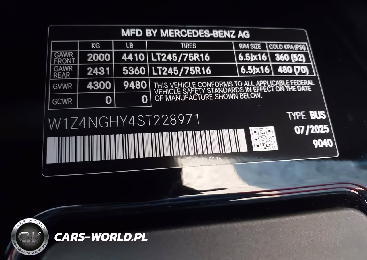 2025 Mercedes-Benz Sprinter 2500 High Roof 4-Cyl Diesel Ho VIN:W1Z4NGHY4ST228971 - 9