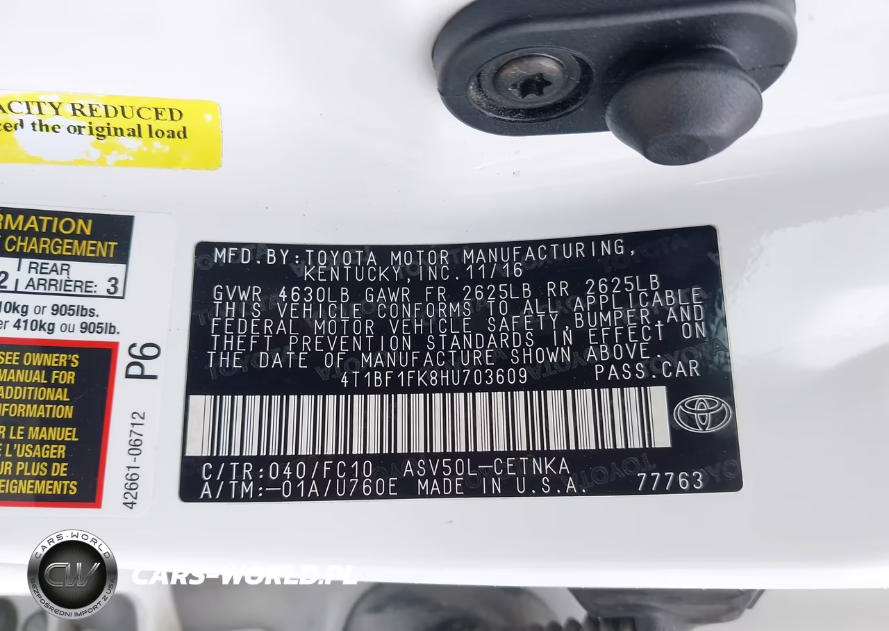 2017 Toyota Camry Le VIN:4T1BF1FK8HU703609 - 9