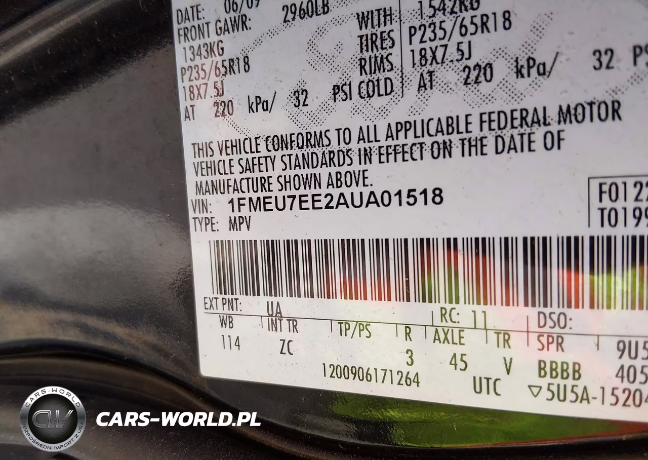 2010 Ford Explorer Eddie Bauer VIN:1FMEU7EE2AUA01518 - 9