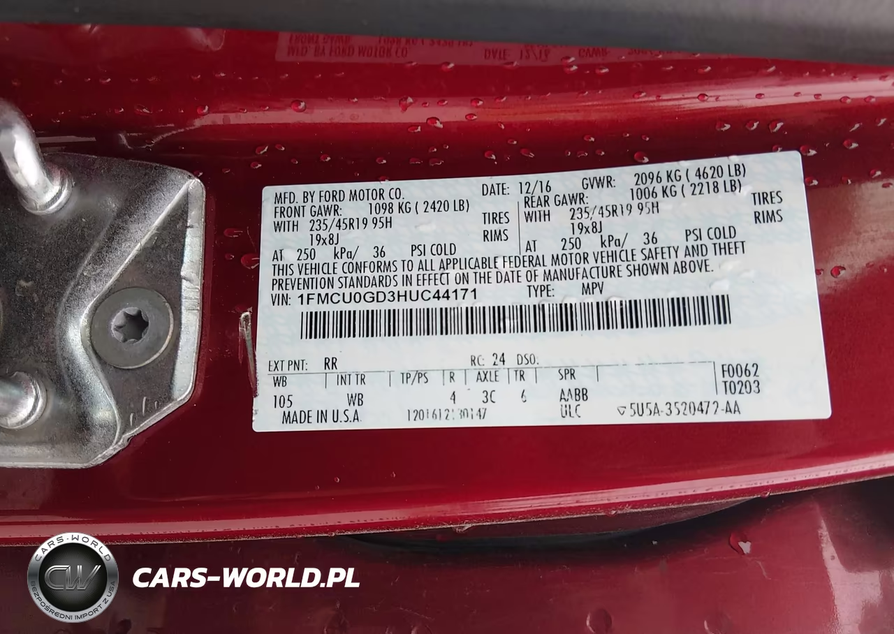 2017 Ford Escape Se VIN:1FMCU0GD3HUC44171 - 9