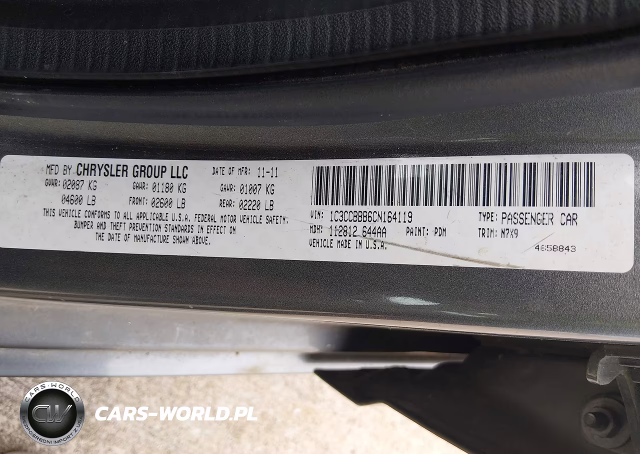 2012 Chrysler 200 Touring VIN:1C3CCBBB6CN164119 - 9