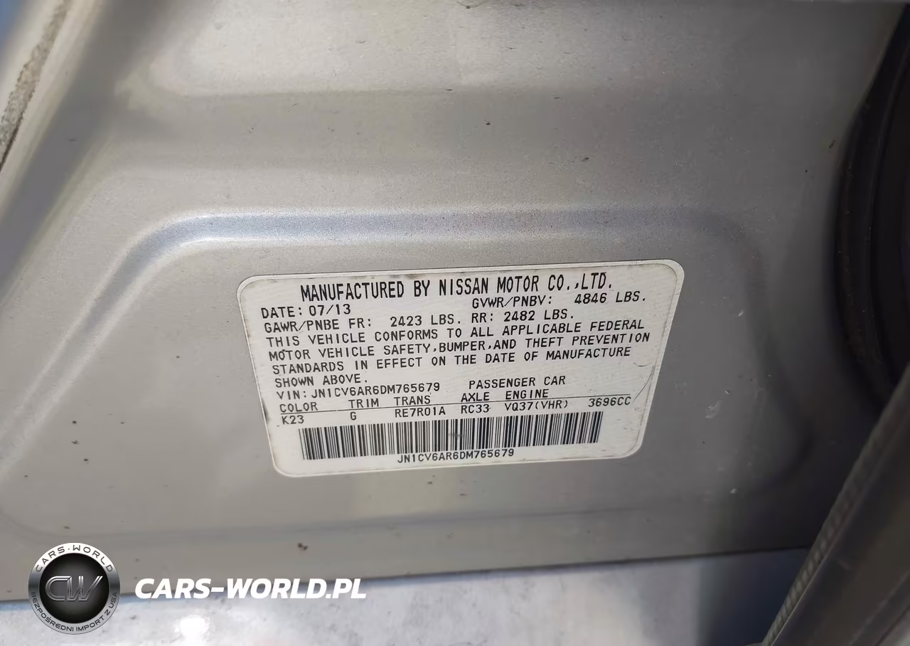 2013 Infiniti G37X VIN:JN1CV6AR6DM765679 - 9