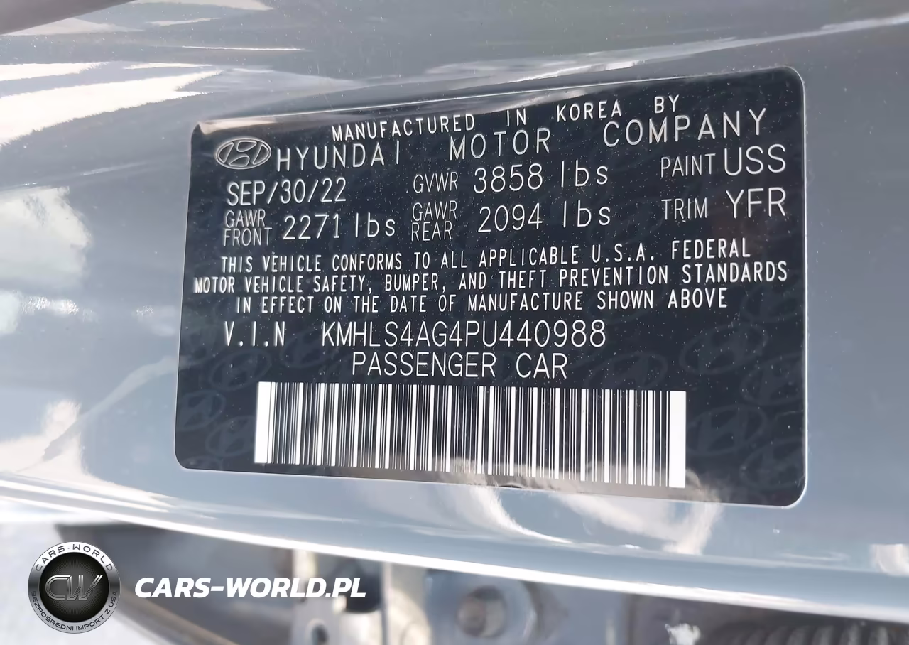 2023 Hyundai Elantra Sel VIN:KMHLS4AG4PU440988 - 9