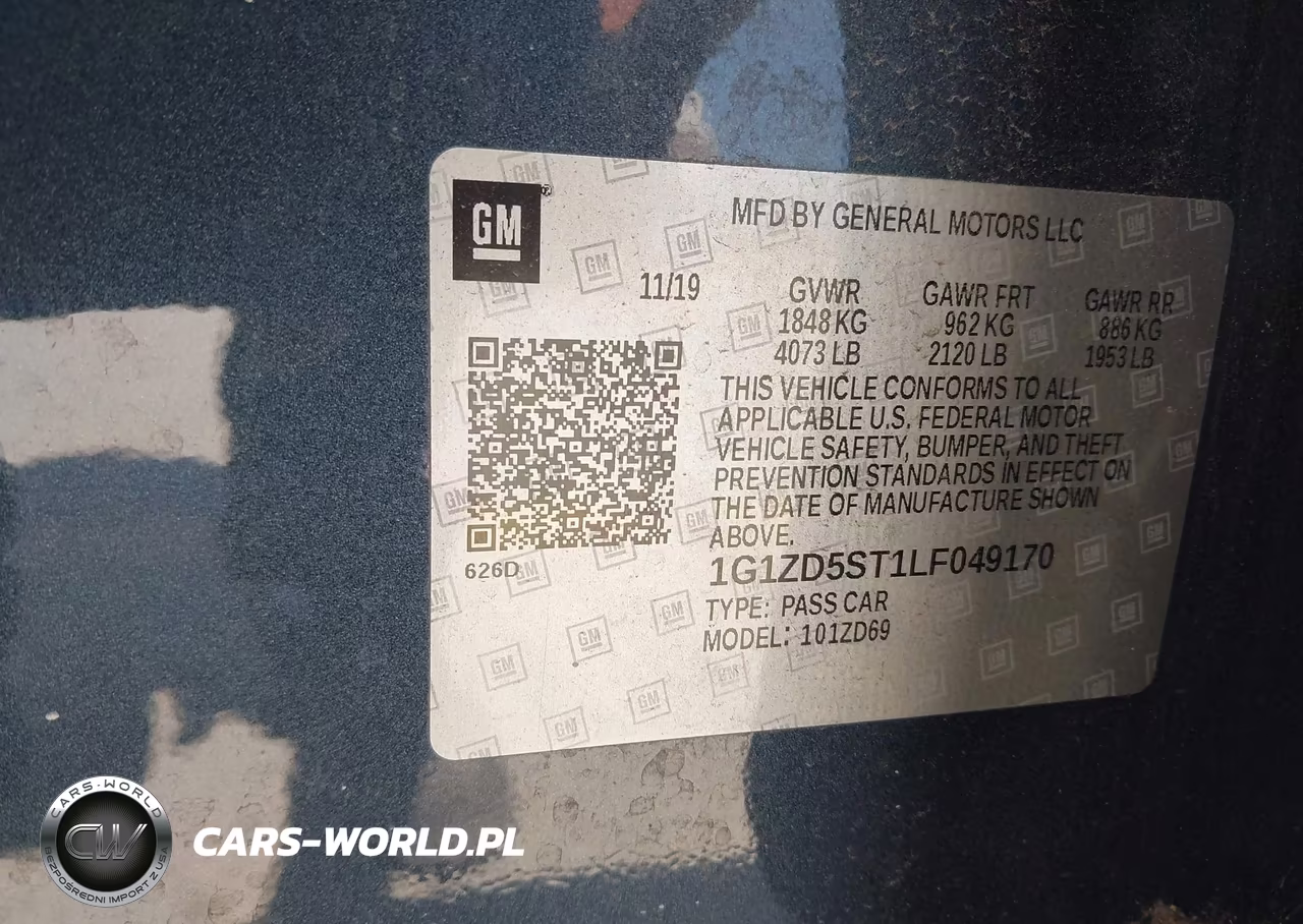 2020 Chevrolet Malibu Fwd Lt VIN:1G1ZD5ST1LF049170 - 9