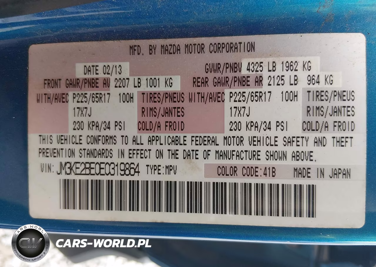 2014 Mazda Cx-5 Sport VIN:JM3KE2BE0E0319864 - 9