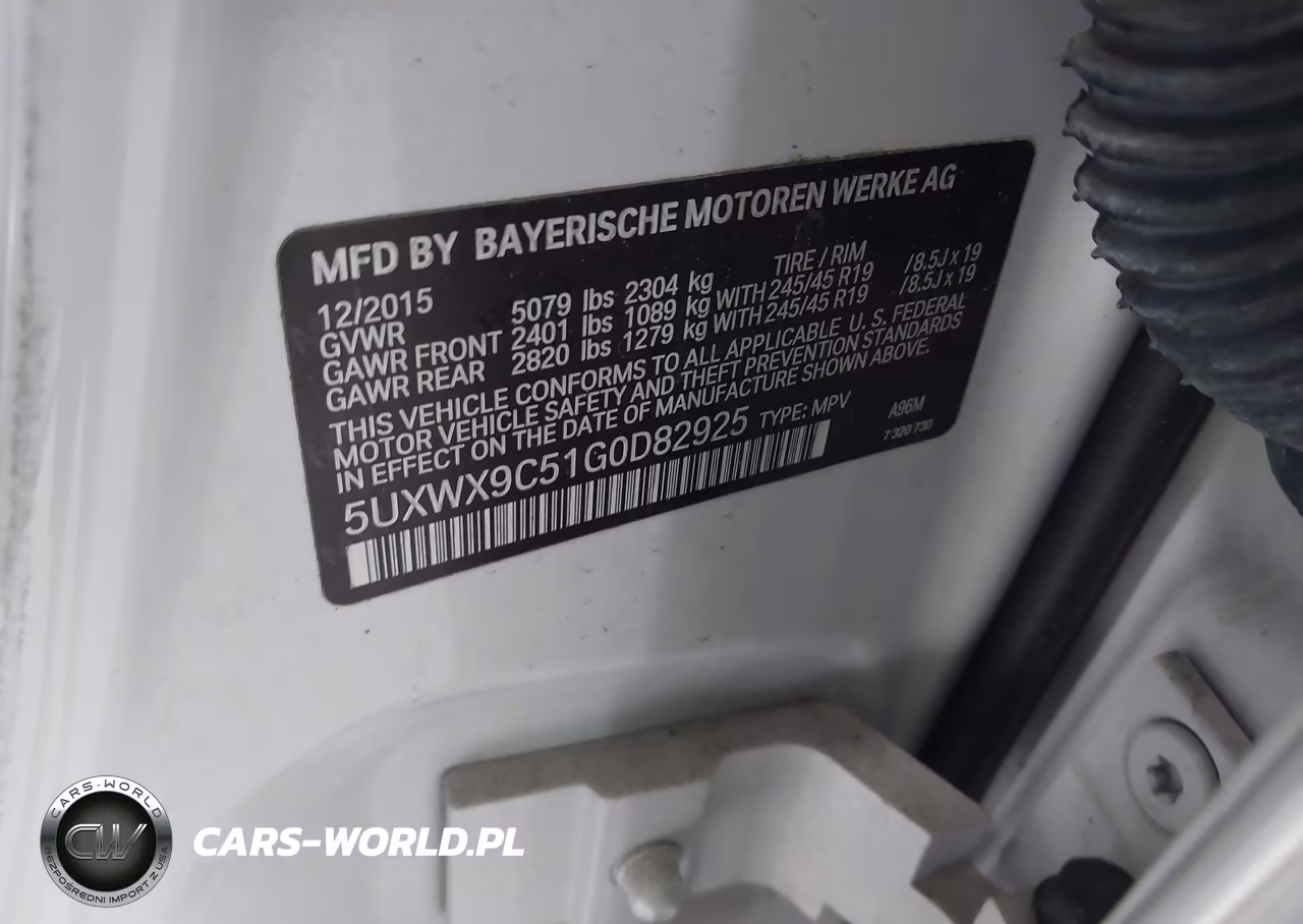 2016 BMW X3 xDrive28I VIN:5UXWX9C51G0D82925 - 9