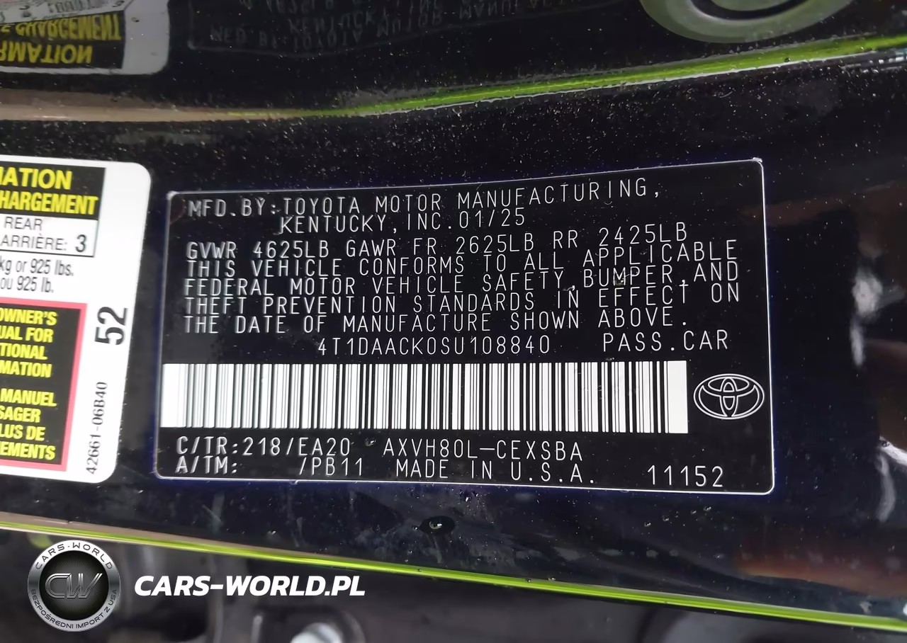 2025 Toyota Camry Se VIN:4T1DAACK0SU108840 - 9