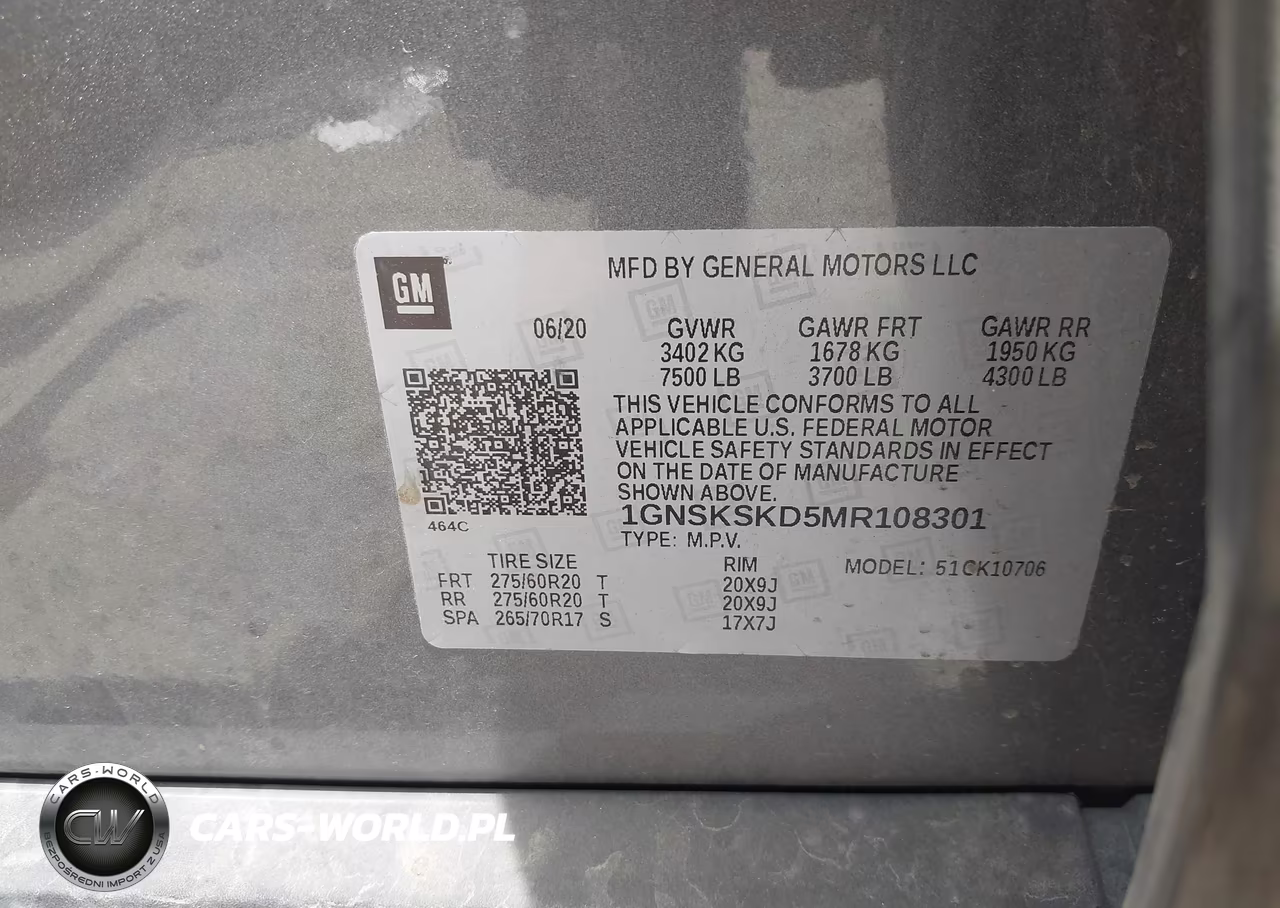 2021 Chevrolet Tahoe 4Wd Premier VIN:1GNSKSKD5MR108301 - 9