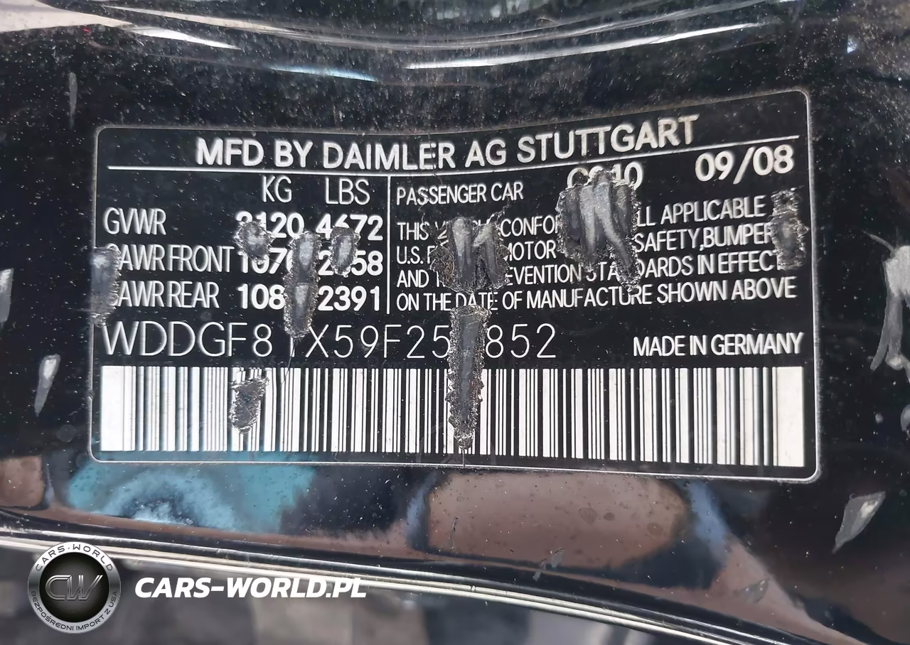 2009 Mercedes-Benz C 300 Luxury 4Matic-Sport 4Matic VIN:WDDGF81X59F252852 - 9