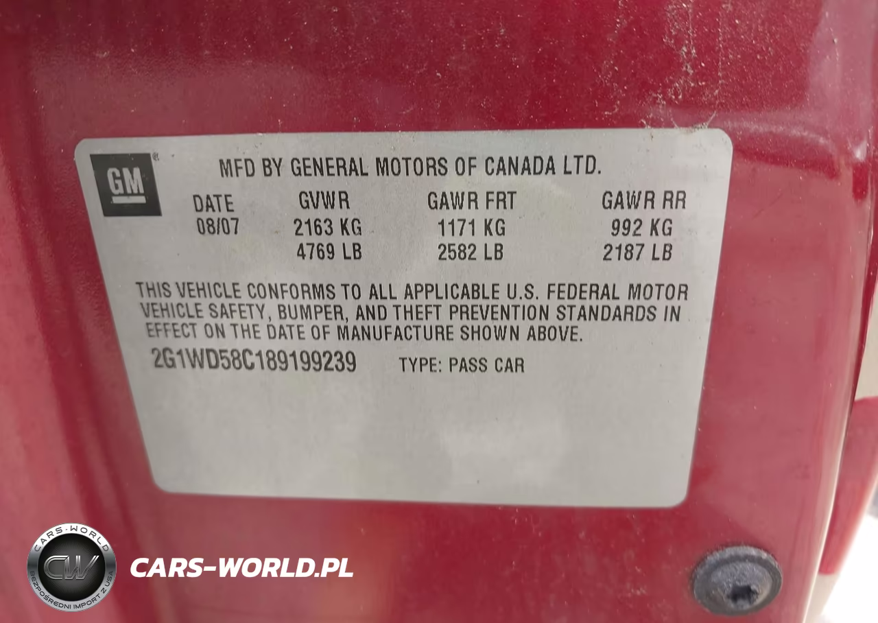 2008 Chevrolet Impala Ss VIN:2G1WD58C189199239 - 9