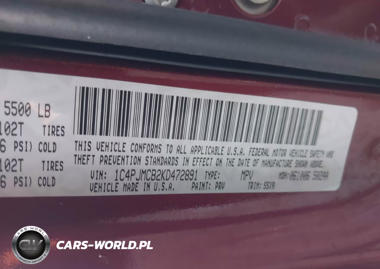 2019 Jeep Cherokee Latitude 4X4 VIN:1C4PJMCB2KD472891 - 9