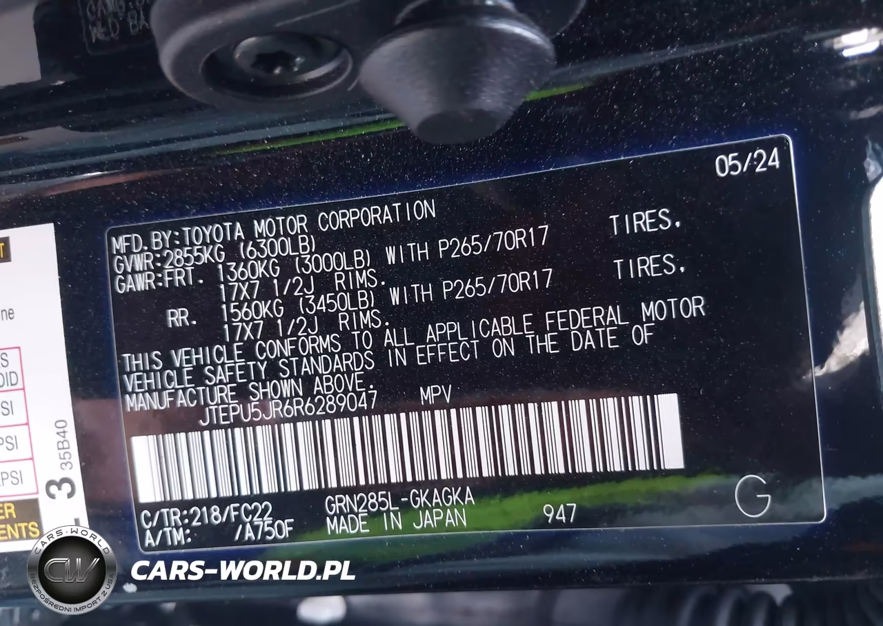 2024 Toyota 4Runner Trd Off Road VIN:JTEPU5JR6R6289047 - 9