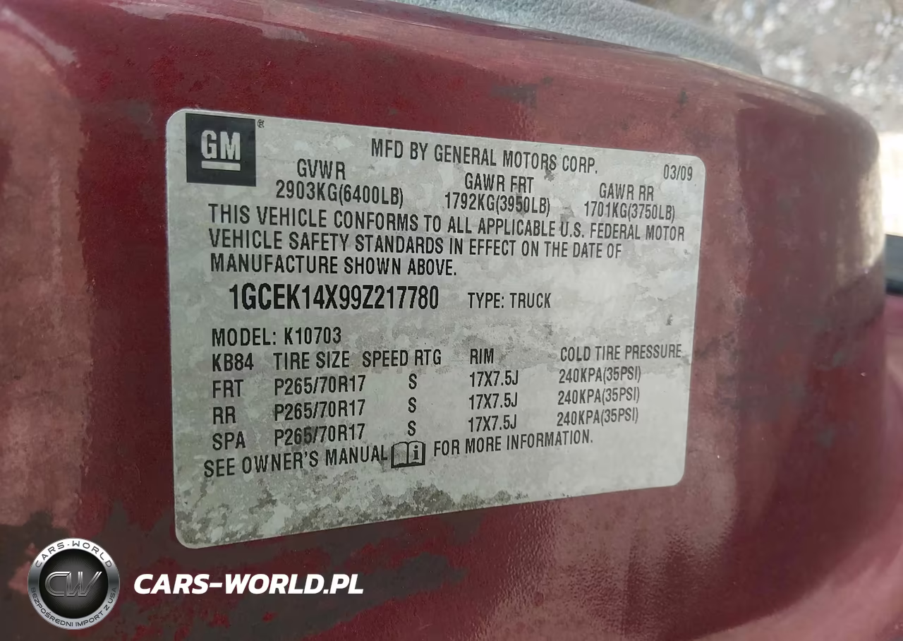 2009 Chevrolet Silverado 1500 Work Truck VIN:1GCEK14X99Z217780 - 9