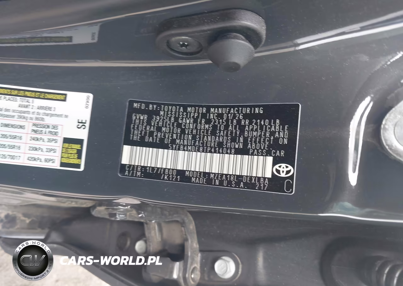 2026 Toyota Corolla Le VIN:5YFB4MDE8TP414048 - 9