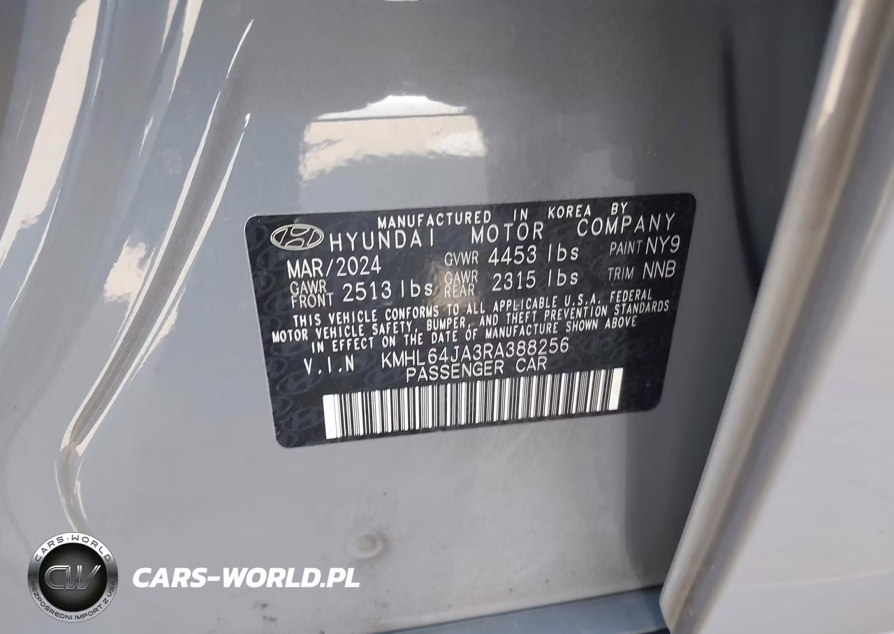 2024 Hyundai Sonata Sel VIN:KMHL64JA3RA388256 - 9