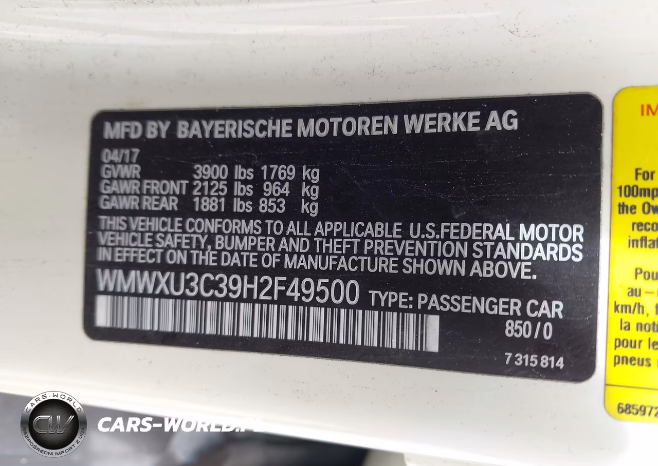 2017 Mini Hardtop Cooper S VIN:WMWXU3C39H2F49500 - 9