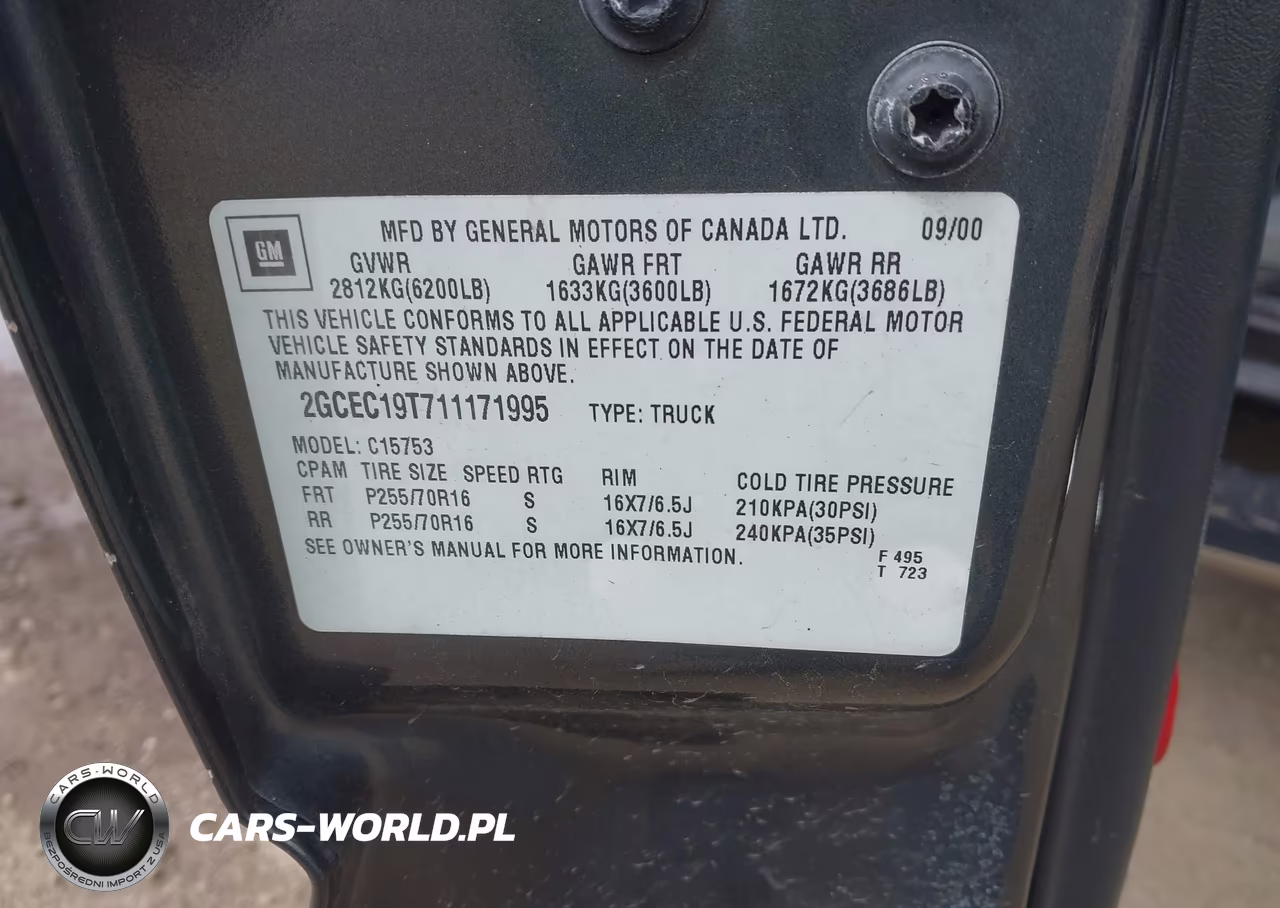 2001 Chevrolet Silverado 1500 Lt VIN:2GCEC19T711171995 - 9