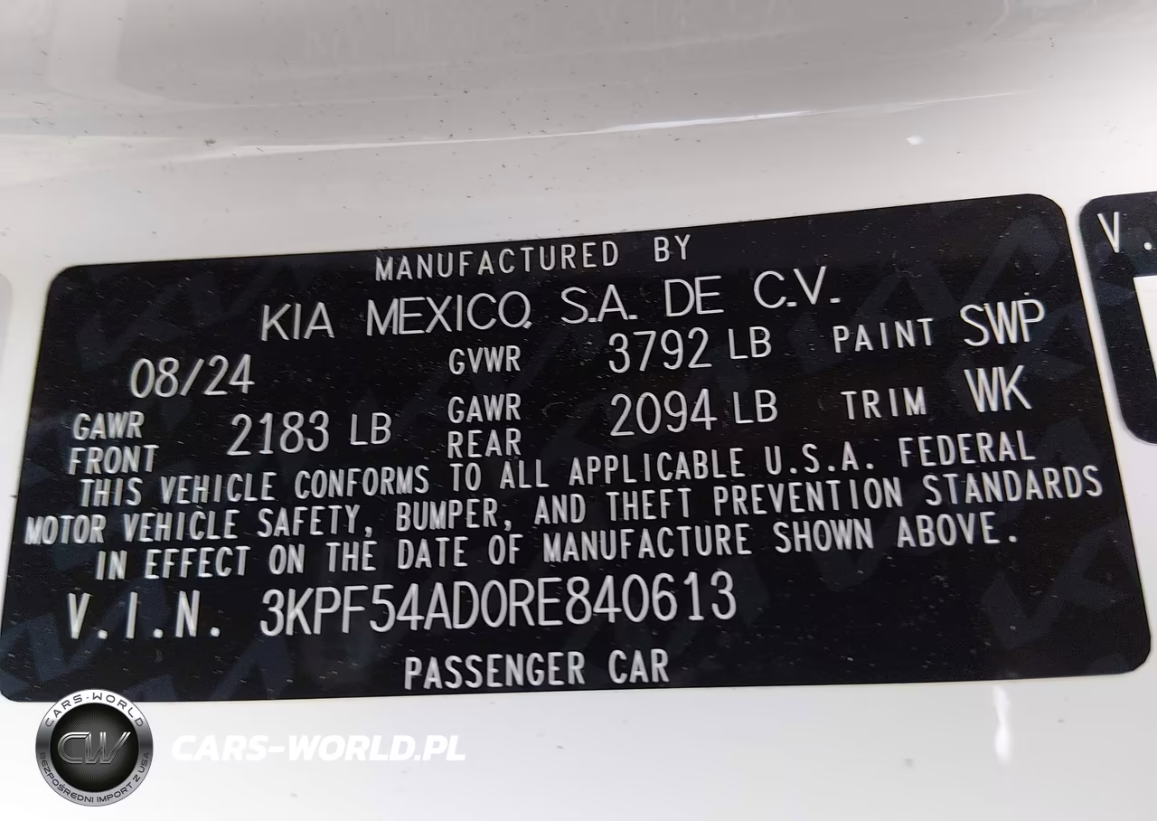 2024 Kia Forte Gt-Line VIN:3KPF54AD0RE840613 - 9