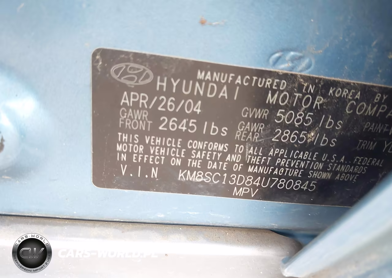 2004 Hyundai Santa Fe Gls VIN:KM8SC13D84U780845 - 9