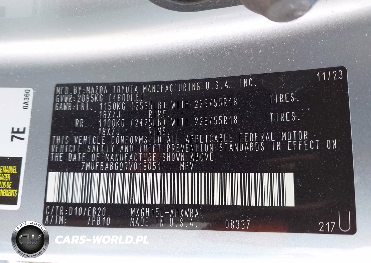 2024 Toyota Corolla Cross Hybrid Xse VIN:7MUFBABG0RV018051 - 9
