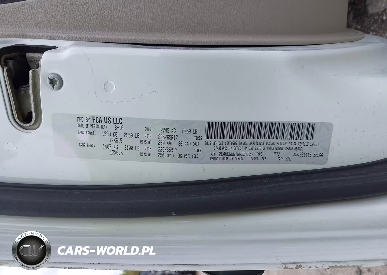 2016 Dodge Grand Caravan American Value Pkg VIN:2C4RDGBG1GR337257 - 9