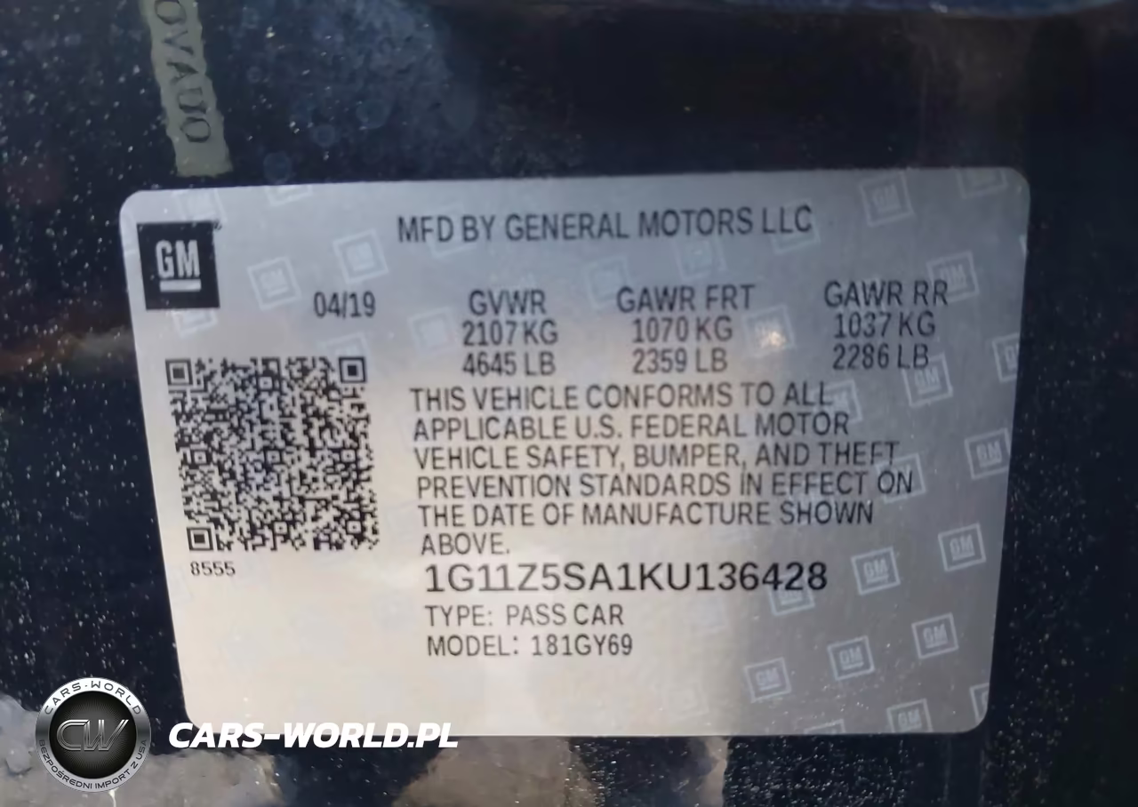 2019 Chevrolet Impala Lt VIN:1G11Z5SA1KU136428 - 9