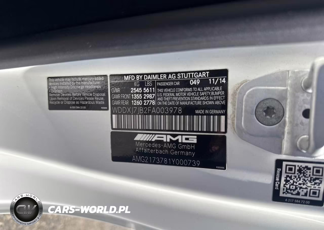 2015 Mercedes-Benz S 63 Amg 4Matic VIN:WDDXJ7JB2FA003978 - 9