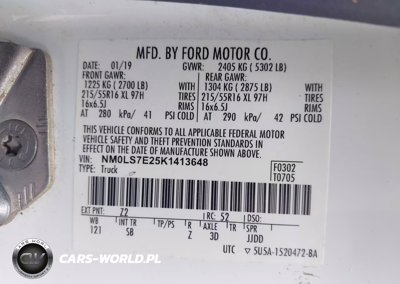 2019 Ford Transit Connect Xl VIN:NM0LS7E25K1413648 - 9