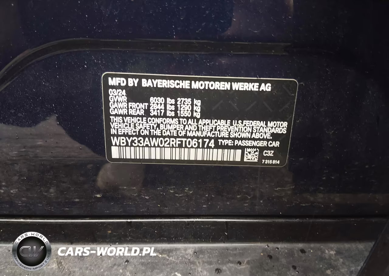 2024 BMW I4 Gran Coupe M50 VIN:WBY33AW02RFT06174 - 9